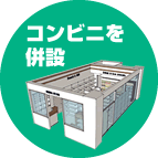 コンビニを併設