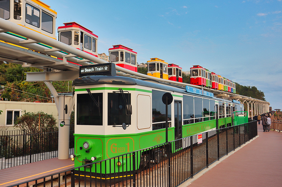 海雲台ブルーライン海辺列車（イメージ）