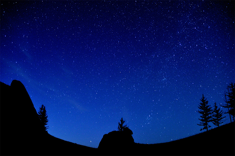 星空観賞（イメージ）